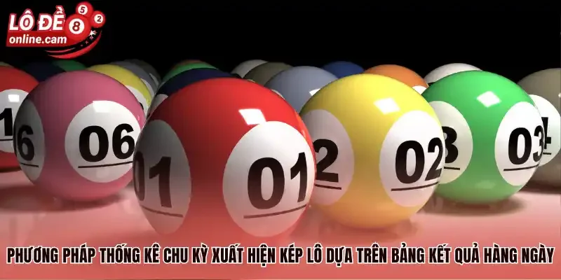 Phương pháp thống kê chu kỳ xuất hiện kép lô dựa trên bảng kết quả hàng ngày